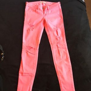 Pacsun-Bullhead Hot🔥 Pink Skinny Jeans